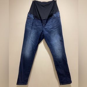 Isabel Maternity Skinny Jeans with crossover panel-16/33R